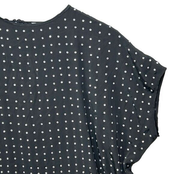 New Susana Monaco Embellished Rhinestone Scoop Back Dress Black Women Small NWOT - Picture 8 of 9